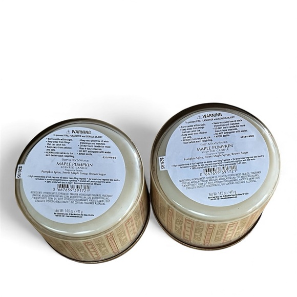 Bath & Body Works Maple Pumpkin 3-Wick Candles - Picture 6 of 7